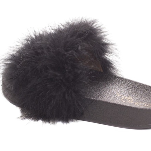 !!!!! SALE !!!!! Fur slides - Picture 1 of 1